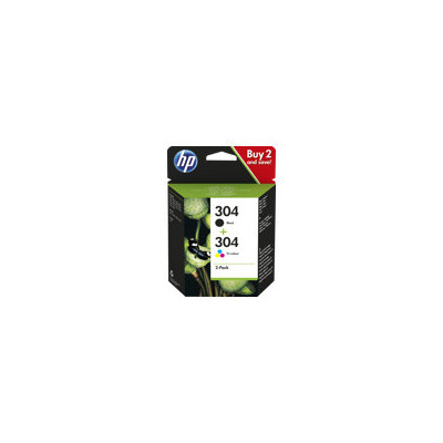 HP-304-2-Pack-Black/Tri-col...