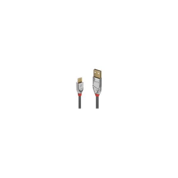 LINDY-3m-USB-2.0-Type-A/Micro-B-Cable-Cromo-Line-480Mbit/s