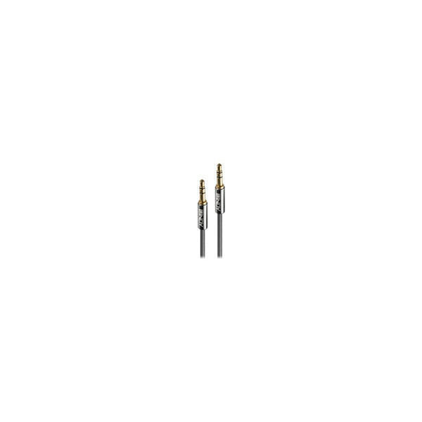 LINDY-Cromo-Line-Audio-Cable-Stereo-3.5mm-3.5mm-M-M-0.5m-anthrazit