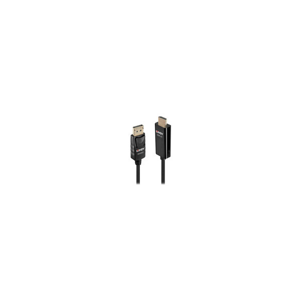 LINDY-Video-Cable-Active-DisplayPort-HDMI-M-M-0.5m-black