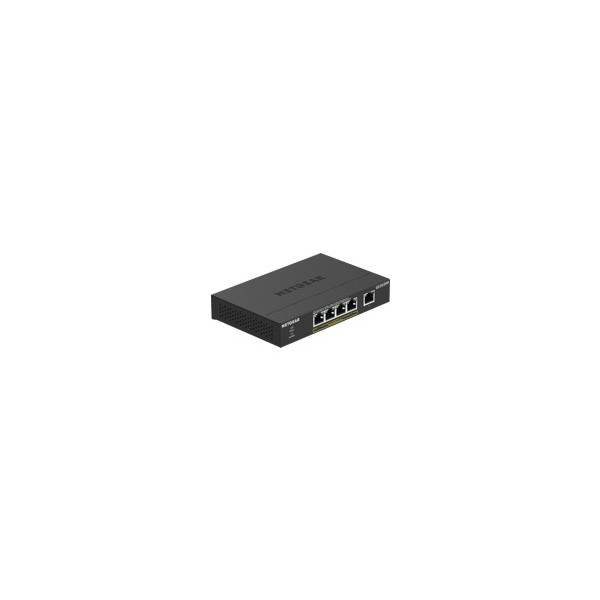 NETGEAR-5PT-POE-GIGE-UNMANAGED-SWITCH-83W-Wallmount-Metal-Black