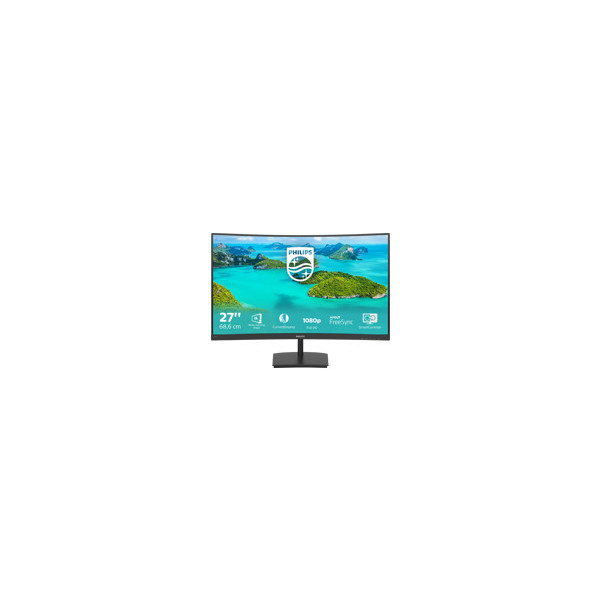 PHILIPS-271E1SCA/00-LCD-CURVED-27p-16/9-VA-FHD-1920x1080-75Hz-4ms-250-cd/m2-VGA-HDMI-Speakers-3Watt-VESA-100
