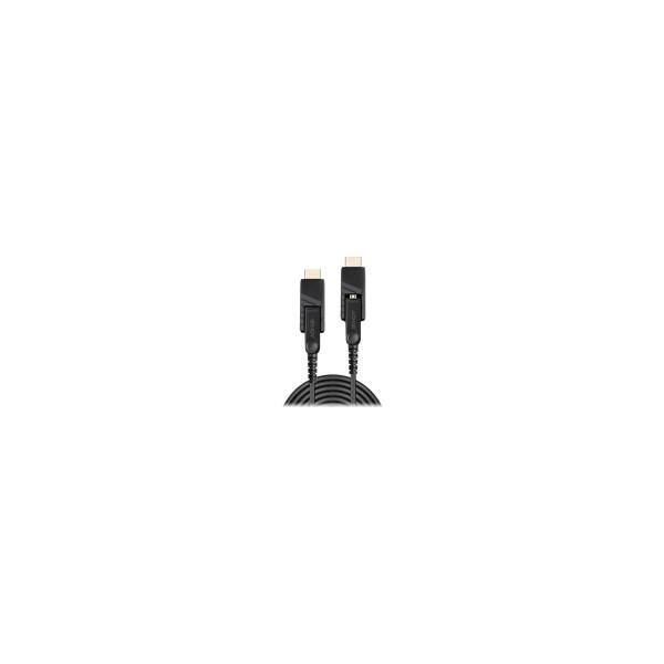 LINDY-30m-Fibre-Optic-Hybrid-Micro-HDMI-18G-Cable-with-Detachable-HDMI-&-DVI-Connectors
