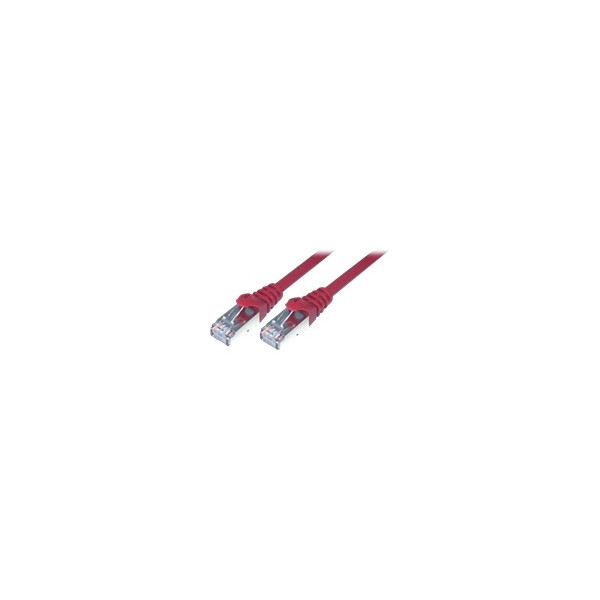 MCL-Cï¿½ble-rï¿½seau-RJ45-100pour-cent-cuivre-CAT-6-F/UTP---15m-Rouge