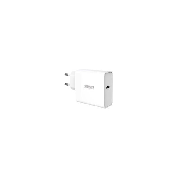 URBAN-FACTORY-Powee-Chargeur-Secteur-USB-C-65W-Blanc