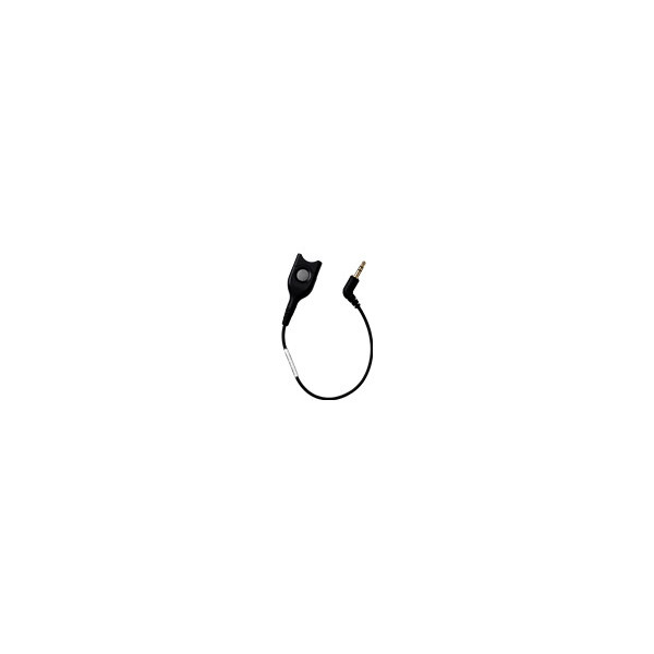 EPOS-Dect/GSM-Cable:-EasyDisconnect-with-20cm-cable-to-3.5mm---3-Pole-jack-plug-without-microphone-damping