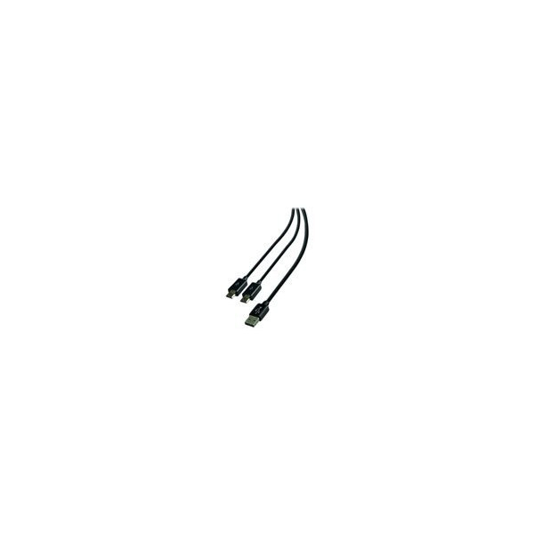 STEELPLAY-Cable-Dual-Play-&-Charge-Pour-Manettes-Noir-PS4