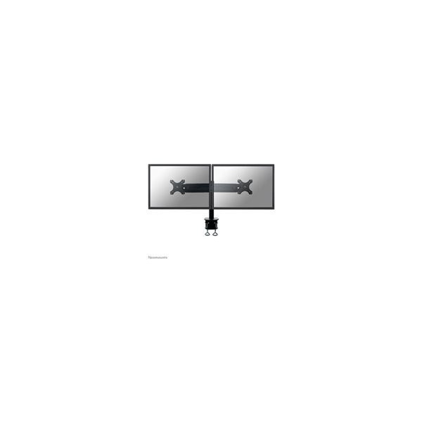 NEOMOUNTS-DeskMount-2x19-27p-15kg-Clamp-Black
